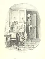 An illustration from Sylvester Sound, the Somnambulist. (Illustrated by Onwhyn.) [With a portrait of the author (1844)