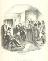 An illustration from Sylvester Sound, the Somnambulist. (Illustrated by Onwhyn.) [With a portrait of the author (1844)