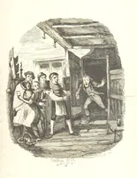 An illustration from Sylvester Sound, the Somnambulist. (Illustrated by Onwhyn.) [With a portrait of the author (1844)