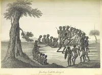 An illustration from An Account of the English Colony in New South Wales ... To which are added, some particulars of New Zealand; compiled ... from the MSS. of Lieutenant-Governor King ... Illustrated by engravings (1804)