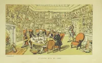 An illustration from Doctor Syntax's Three Tours: in search of the picturesque, consolation, and a wife ... The original edition, complete and unabridged, with the life and adventures of the author ... by John Camden Hotten. Eighty full page illustrations drawn and coloured after the originals by T. Rowlandson (1868)