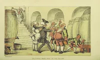 An illustration from Doctor Syntax's Three Tours: in search of the picturesque, consolation, and a wife ... The original edition, complete and unabridged, with the life and adventures of the author ... by John Camden Hotten. Eighty full page illustrations drawn and coloured after the originals by T. Rowlandson (1868)