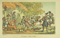 An illustration from Doctor Syntax's Three Tours: in search of the picturesque, consolation, and a wife ... The original edition, complete and unabridged, with the life and adventures of the author ... by John Camden Hotten. Eighty full page illustrations drawn and coloured after the originals by T. Rowlandson (1868)