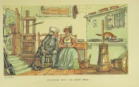 Picture 22 of 79 from Doctor Syntax's Three Tours: in search of the picturesque, consolation, and a wife ... The original edition, complete and unabridged, with the life and adventures of the author ... by John Camden Hotten. Eighty full page illustrations drawn and coloured after the originals by T. Rowlandson (1868), leaf 159