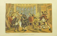 An illustration from Doctor Syntax's Three Tours: in search of the picturesque, consolation, and a wife ... The original edition, complete and unabridged, with the life and adventures of the author ... by John Camden Hotten. Eighty full page illustrations drawn and coloured after the originals by T. Rowlandson (1868)