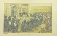 An illustration from Doctor Syntax's Three Tours: in search of the picturesque, consolation, and a wife ... The original edition, complete and unabridged, with the life and adventures of the author ... by John Camden Hotten. Eighty full page illustrations drawn and coloured after the originals by T. Rowlandson (1868)