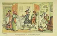 Picture 6 of 79 from Doctor Syntax's Three Tours: in search of the picturesque, consolation, and a wife ... The original edition, complete and unabridged, with the life and adventures of the author ... by John Camden Hotten. Eighty full page illustrations drawn and coloured after the originals by T. Rowlandson (1868), leaf 75
