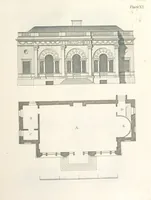 An illustration from The New Builder's Magazine, and Complete Architectural Library, for architects, surveyors, carpenters, etc (1819)