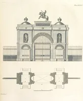 An illustration from The New Builder's Magazine, and Complete Architectural Library, for architects, surveyors, carpenters, etc (1819)