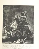 An illustration from Avvisi del cavaliere Federico Cornaro, ambasciatore veneto, circa l'assedio e la presa della fortezza di Buda nell'anno 1686. Con traduzione ungherese ed introduzione storica da Sigismondo Bubics. (Cornaro Frigyes velenczei követ Jelentései, etc.) [With plates, including portraits.] Ital. & Hung (1891)