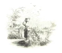 An illustration from Poems ... With a biographical and critical introduction by the Rev. Thomas Dale, and seventy-five illustrations, engraved by J. Orrin Smith, from drawings by John Gilbert (1841)