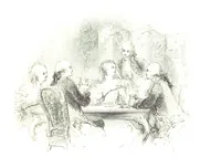 An illustration from Poems ... With a biographical and critical introduction by the Rev. Thomas Dale, and seventy-five illustrations, engraved by J. Orrin Smith, from drawings by John Gilbert (1841)