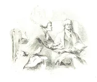 An illustration from Poems ... With a biographical and critical introduction by the Rev. Thomas Dale, and seventy-five illustrations, engraved by J. Orrin Smith, from drawings by John Gilbert (1841)