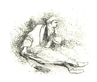 An illustration from Poems ... With a biographical and critical introduction by the Rev. Thomas Dale, and seventy-five illustrations, engraved by J. Orrin Smith, from drawings by John Gilbert (1841)