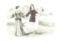 An illustration from Poems ... With a biographical and critical introduction by the Rev. Thomas Dale, and seventy-five illustrations, engraved by J. Orrin Smith, from drawings by John Gilbert (1841)