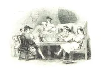 An illustration from Poems ... With a biographical and critical introduction by the Rev. Thomas Dale, and seventy-five illustrations, engraved by J. Orrin Smith, from drawings by John Gilbert (1841)