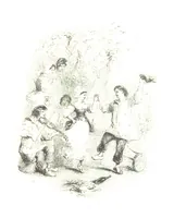 An illustration from Poems ... With a biographical and critical introduction by the Rev. Thomas Dale, and seventy-five illustrations, engraved by J. Orrin Smith, from drawings by John Gilbert (1841)