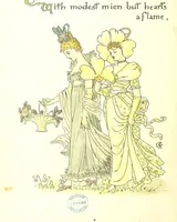 An illustration from Flora's Feast. A masque of flowers, penned & pictured by Walter Crane (1889)