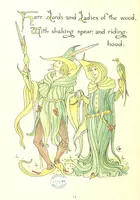 An illustration from Flora's Feast. A masque of flowers, penned & pictured by Walter Crane (1889)