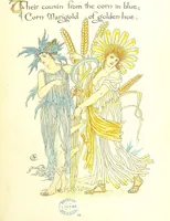 An illustration from Flora's Feast. A masque of flowers, penned & pictured by Walter Crane (1889)