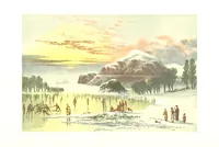 Picture 6 of 25 from Scottish Loch Scenery. Illustrated in a series of coloured plates from drawings by A. F. Lydon. With descriptive text by T. A. Croal (1882), leaf 34