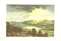 An illustration from Scottish Loch Scenery. Illustrated in a series of coloured plates from drawings by A. F. Lydon. With descriptive text by T. A. Croal (1882)