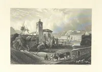 An illustration from The American in Europe: being “guesses” and “calculations” on men and manners; made during a tour through the most important portions of Europe. [With plates (1850)
