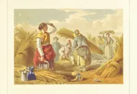 An illustration from Poetry of the year. Passages from the poets descriptive of the seasons. With twenty-two coloured illustrations from drawings by eminent artists.[Edited by Joseph Cundall (1853)