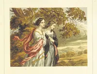 An illustration from Poetry of the year. Passages from the poets descriptive of the seasons. With twenty-two coloured illustrations from drawings by eminent artists.[Edited by Joseph Cundall (1853)