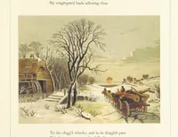 An illustration from Poetry of the year. Passages from the poets descriptive of the seasons. With twenty-two coloured illustrations from drawings by eminent artists.[Edited by Joseph Cundall (1853)