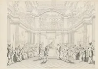 An illustration from Nuova guida storica, religiosa ed artistica al sacro monte di Varallo ed alle sue adiacenze, illustrata con disegni grafici ... Parte prima, contenente i lavori plastici (1857)