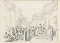 An illustration from Nuova guida storica, religiosa ed artistica al sacro monte di Varallo ed alle sue adiacenze, illustrata con disegni grafici ... Parte prima, contenente i lavori plastici (1857)