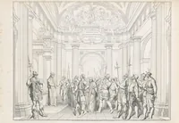 An illustration from Nuova guida storica, religiosa ed artistica al sacro monte di Varallo ed alle sue adiacenze, illustrata con disegni grafici ... Parte prima, contenente i lavori plastici (1857)