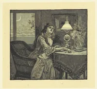 An illustration from Fifty Perfect Poems. Selected and edited by C. A. Dana and Rossiter Johnson. With seventy illustrations (1883)