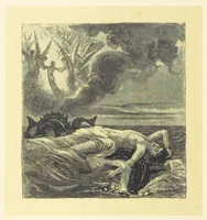 An illustration from Fifty Perfect Poems. Selected and edited by C. A. Dana and Rossiter Johnson. With seventy illustrations (1883)