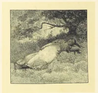 An illustration from Fifty Perfect Poems. Selected and edited by C. A. Dana and Rossiter Johnson. With seventy illustrations (1883)