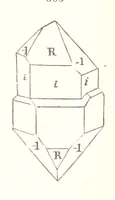 An illustration from A Text-Book of Mineralogy. With an extended treatise on crystallography and physical mineralogy. By E. S. Dana ... on the plan and with the co-operation of Professor James D. Dana, etc (1877)