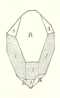 An illustration from A Text-Book of Mineralogy. With an extended treatise on crystallography and physical mineralogy. By E. S. Dana ... on the plan and with the co-operation of Professor James D. Dana, etc (1877)