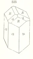 An illustration from A Text-Book of Mineralogy. With an extended treatise on crystallography and physical mineralogy. By E. S. Dana ... on the plan and with the co-operation of Professor James D. Dana, etc (1877)