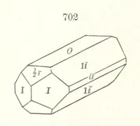 An illustration from A Text-Book of Mineralogy. With an extended treatise on crystallography and physical mineralogy. By E. S. Dana ... on the plan and with the co-operation of Professor James D. Dana, etc (1877)