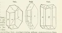 An illustration from A Text-Book of Mineralogy. With an extended treatise on crystallography and physical mineralogy ... on the plan and with the co-operation of ... James D. Dana ... With ... woodcuts ... Newly revised and enlarged. 17th edition, etc (1898)