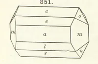 An illustration from A Text-Book of Mineralogy. With an extended treatise on crystallography and physical mineralogy ... on the plan and with the co-operation of ... James D. Dana ... With ... woodcuts ... Newly revised and enlarged. 17th edition, etc (1898)