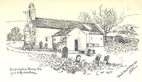An illustration from A History of West Gower, Glamorganshire. (pt. 2. Historical Notices of the Parishes of Llanmadoc and Cheriton, etc.-pt. 3. Historical Notices of the Parishes of Llangenydd and Rhosili, etc.-pt. 4. Historical Notices of the Parishes of Penrice, Oxwich and Nicholaston, etc.) (1877)