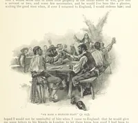 An illustration from The Life and Strange Surprising Adventures of Robinson Crusoe ... Illustrated (1895)