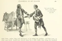 An illustration from The Life and Strange Surprising Adventures of Robinson Crusoe ... Illustrated (1895)