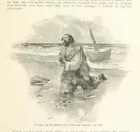 An illustration from The Life and Strange Surprising Adventures of Robinson Crusoe ... Illustrated (1895)