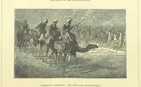 An illustration from The Adventures of Robinson Crusoe ... Newly edited after the original editions. With twenty illustrations by Kauffman. [Parts 1 and 2, abridged. With an introduction signed: S. R. B (1884)