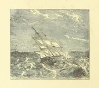 An illustration from The Adventures of Robinson Crusoe ... Newly edited after the original editions. With twenty illustrations by Kauffman. [Parts 1 and 2, abridged. With an introduction signed: S. R. B (1884)