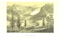 An illustration from La Suisse à pied. Souvenirs de vacances offerts aux jeunes touristes ... Avec une carte itinéraire. [With plates (1861)
