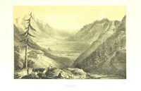An illustration from La Suisse à pied. Souvenirs de vacances offerts aux jeunes touristes ... Avec une carte itinéraire. [With plates (1861)